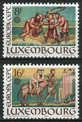 LUXEMBOURG 1983 NEUF** MNH N° 1024 1025 europa