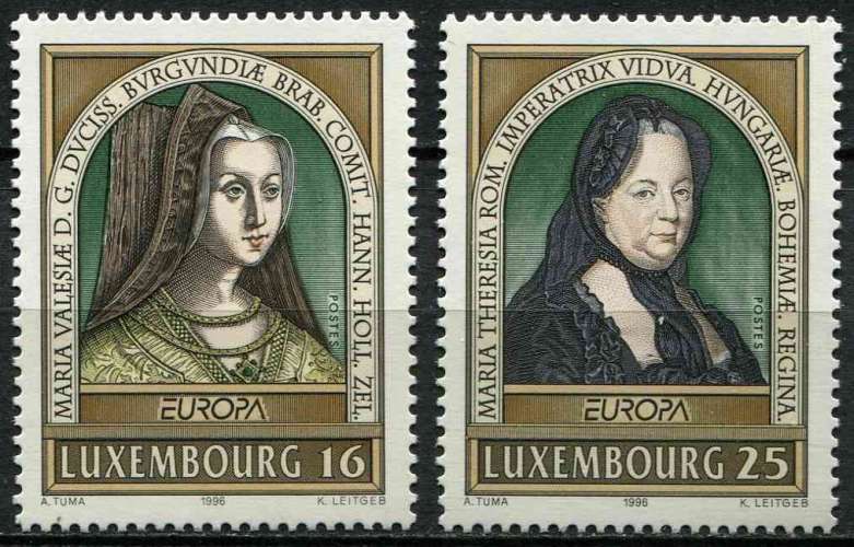 LUXEMBOURG 1996 NEUF** MNH N° 1340 1341 europa