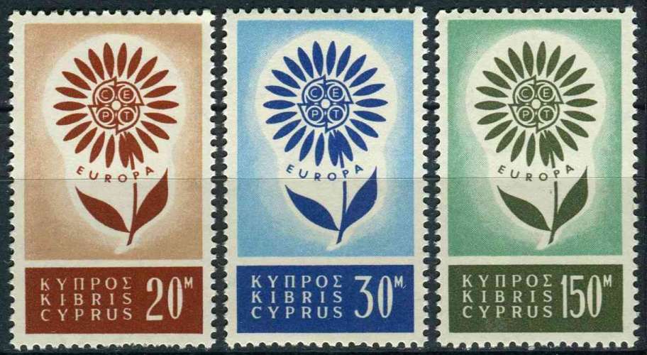 CHYPRE 1964 NEUF** MNH N° 232 à 234 europa