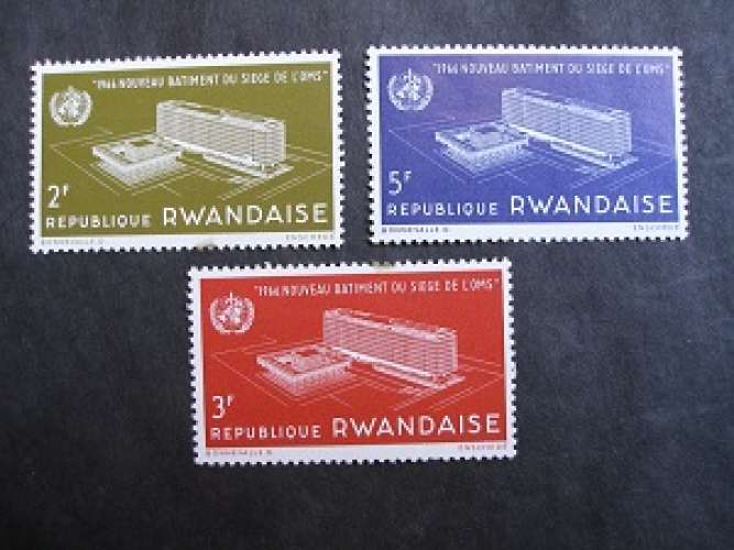 RWANDA 1966 - Inauguration des bâtiments à Genève  - MNH**