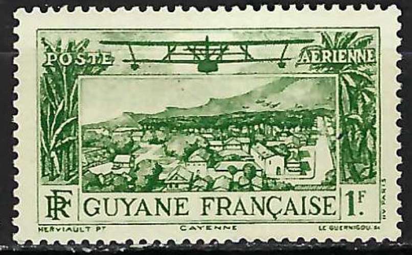 Guyane - 1933 - Y & T n° 12 Poste aérienne - MNH