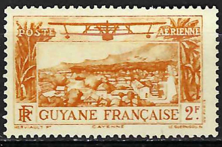 Guyane - 1933 - Y & T n° 14 Poste aérienne - MNH