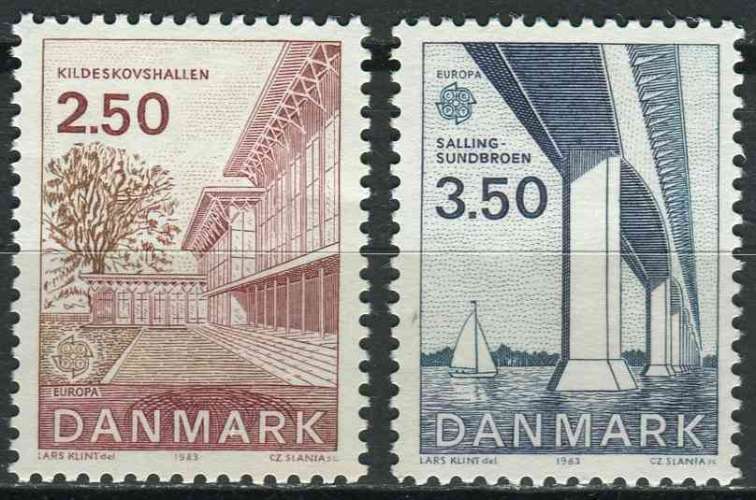 DANEMARK 1983 NEUF** MNH N° 784 785 europa