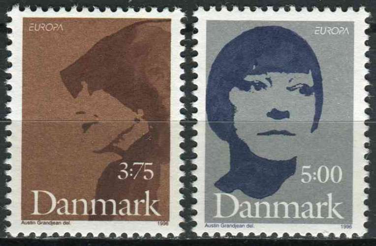 DANEMARK 1996 NEUF** MNH N° 1128 1129 europa