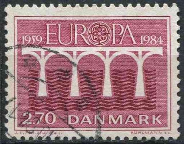 DANEMARK 1984 OBLITERE N° 809 europa