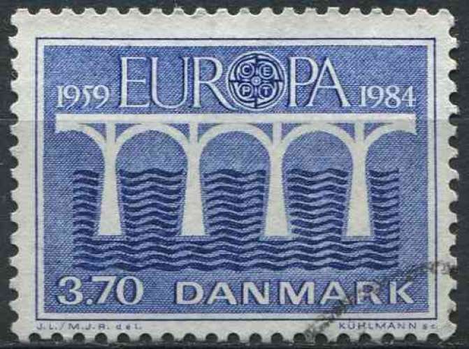 DANEMARK 1984 OBLITERE N° 810 europa