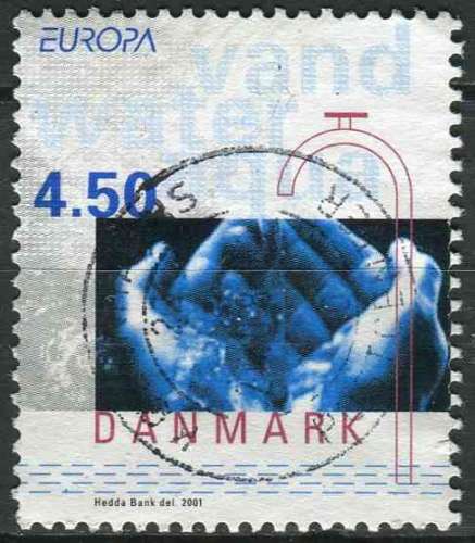 DANEMARK 2001 OBLITERE N° 1280 europa