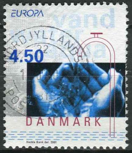 DANEMARK 2001 OBLITERE N° 1280 europa