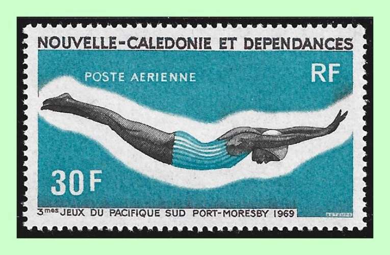 Nouvelle Calédonie  N° PA 106 * Plongeon 1969 