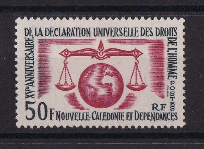 NOUVELLE-CALEDONIE.   YT   n° 313    neuf *   1963