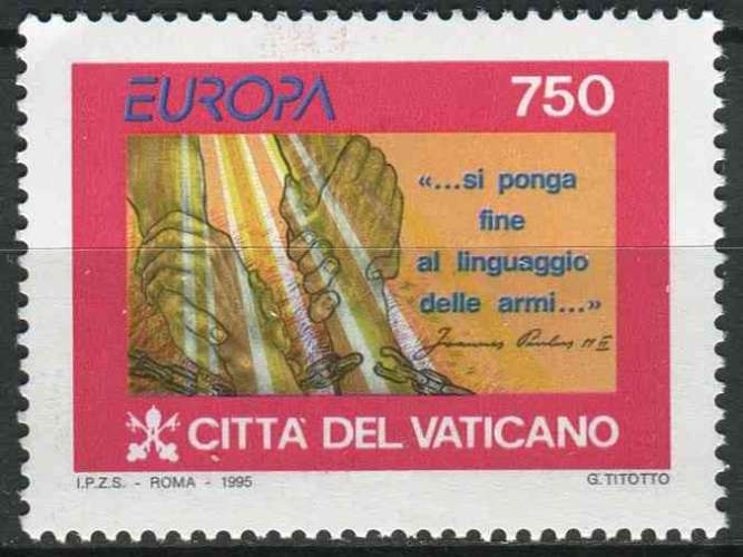 VATICAN 1995 NEUF** MNH N° 998 europa