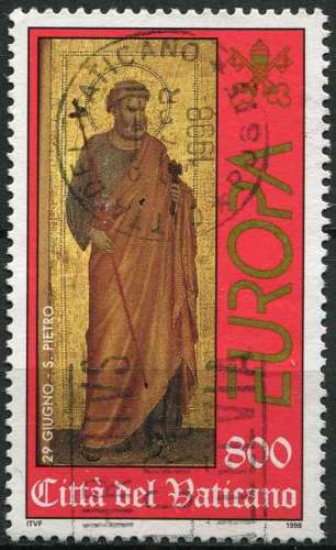 VATICAN 1998 OBLITERE N° 1104 europa