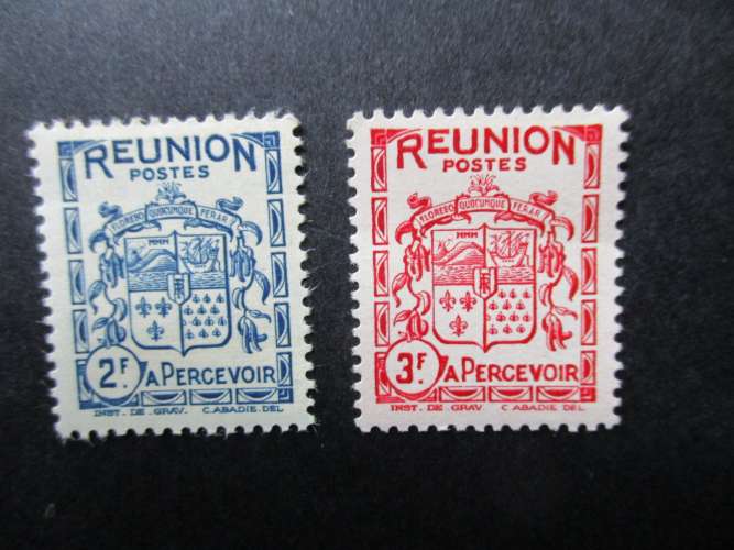 Réunion y & t taxe 24 & 25 * 1933