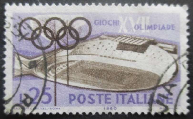 ITALIE N°815 Jeux olympiques de Rome 1960 oblitéré 