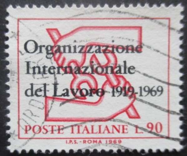 ITALIE N°1038 OIT oblitéré