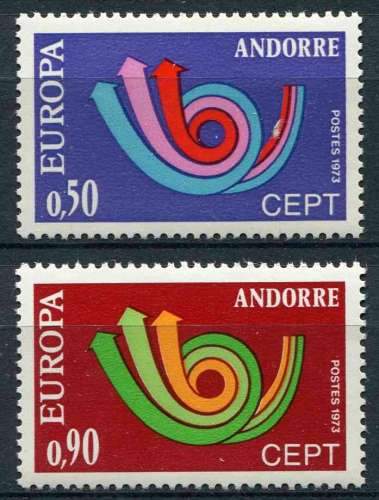 ANDORRE FR 1973 NEUF** MNH N° 226 227 europa