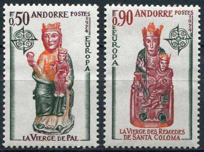 ANDORRE FR 1974 NEUF** MNH N° 237 238 europa