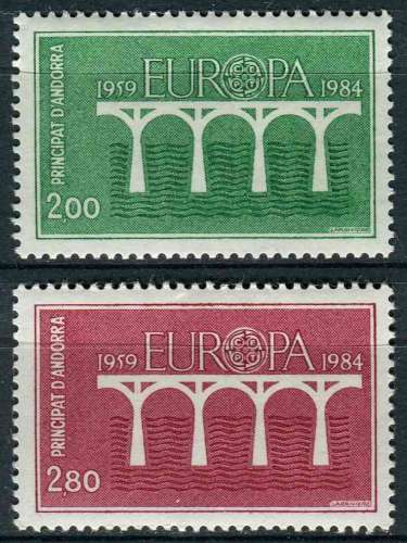 ANDORRE FR 1984 NEUF** MNH N° 329 330 europa