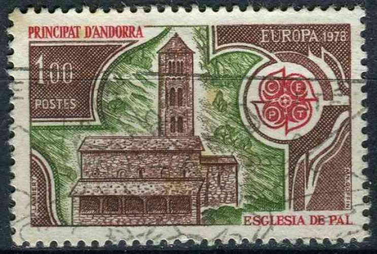 ANDORRE FR 1978 OBLITERE N° 269 europa