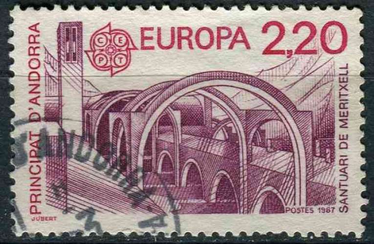 ANDORRE FR 1987 OBLITERE N° 358 europa