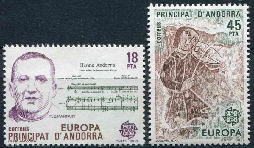 ANDORRE ESP 1985 NEUF** MNH N° 172 173 europa