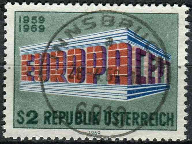 AUTRICHE 1969 OBLITERE N° 1121 europa