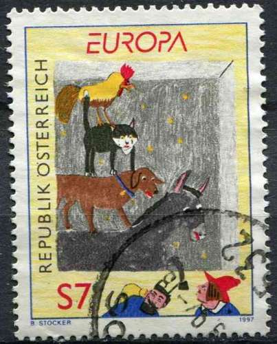 AUTRICHE 1997 OBLITERE N° 2050 europa