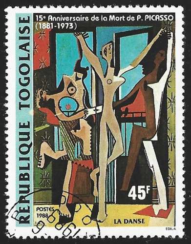 Togo N° 1234 Obl. Picasso 1988 peintre peinture 