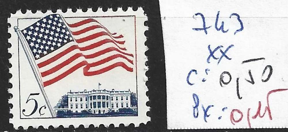 ETATS-UNIS 743 ** côte 0.50 € 