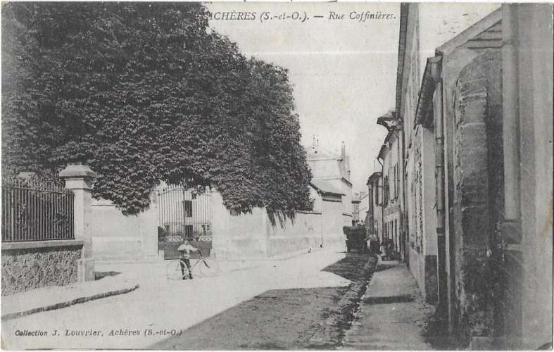 ACHERES: rue Coffinières - coll Louvrier