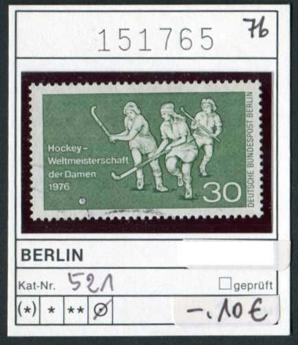 Berlin 1976 - Michel 521 - Yvert ? - oo oblit. - 