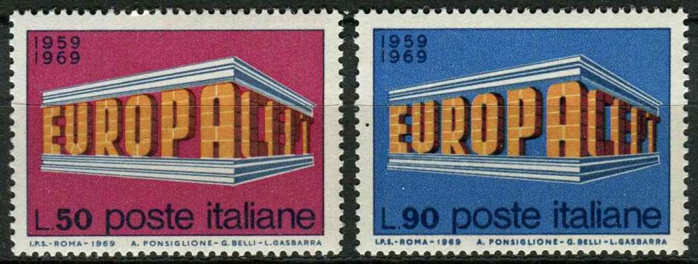 ITALIE 1969 NEUF** MNH N° 1034 1035 europa