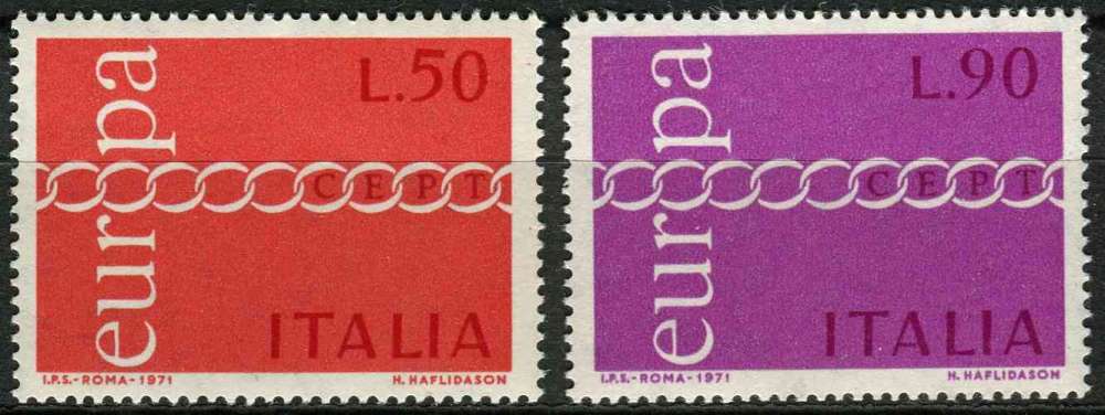 ITALIE 1971 NEUF** MNH N° 1072 1073 europa