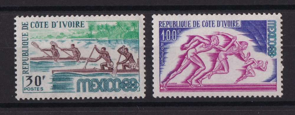 COTE D'IVOIRE  Y/T   n° 277/278    neuf **    1968