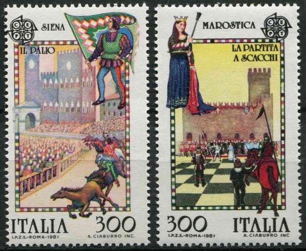 ITALIE 1981 NEUF** MNH N° 1480 1481 europa