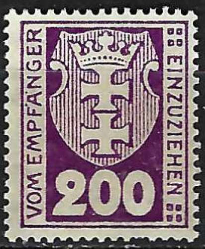 Dantzig - 1921-23 - Y & T n° 9 Timbres-taxe - MNG