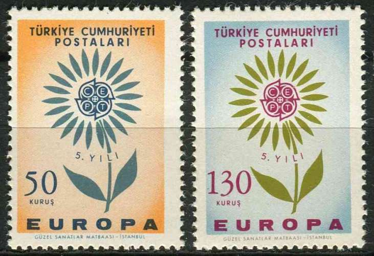 TURQUIE 1964 NEUF** MNH N° 1697 1698 europa