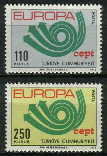 TURQUIE 1973 NEUF** MNH N° 2050 2051 europa