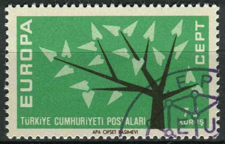 TURQUIE 1962 OBLITERE N° 1627 europa