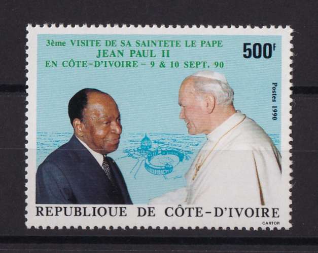 COTE D'IVOIRE  Y/T   n° 847   neuf **    1990