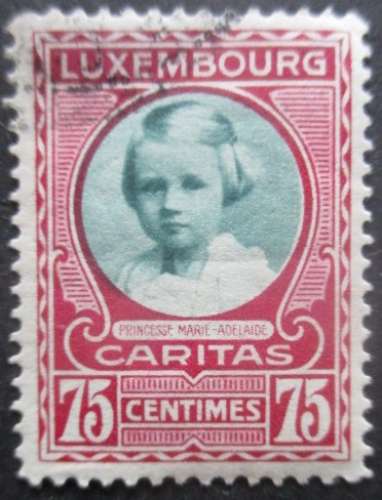 LUXEMBOURG N°211 Marie-Adélaide oblitéré cote 3,30€