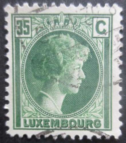 LUXEMBOURG N°221 Charlotte oblitéré