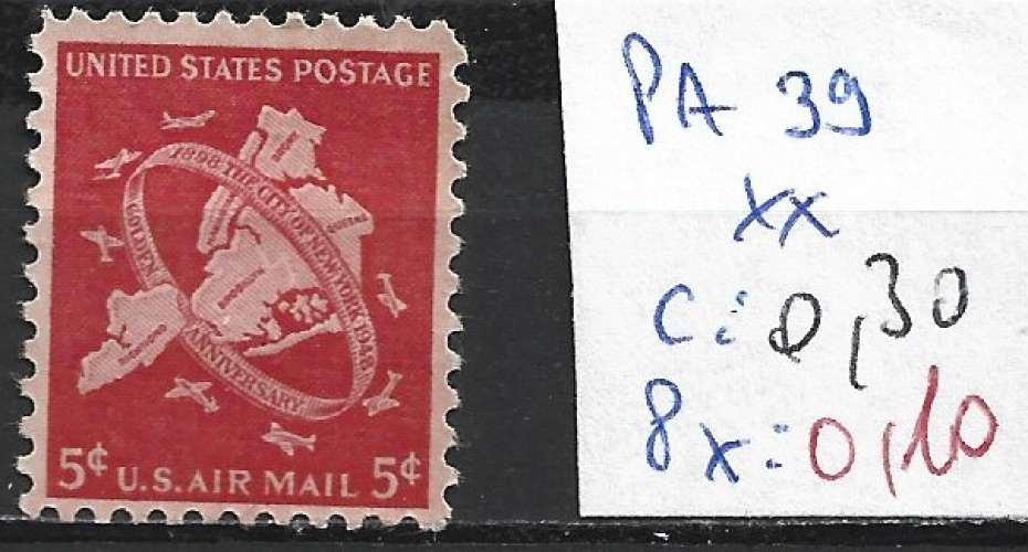 ETATS-UNIS PA 39 ** côte 0.30 €