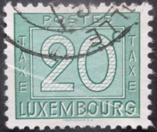 LUXEMBOURG taxe N°25 oblitéré