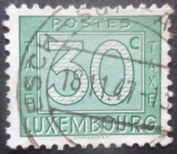 LUXEMBOURG taxe N°26 oblitéré