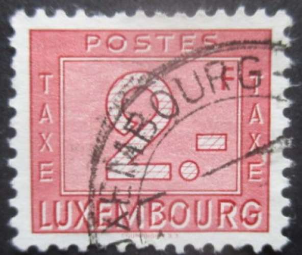 LUXEMBOURG taxe N°32 oblitéré