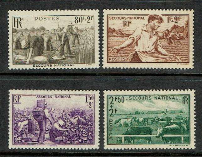 FRANCE 1940 - YT 466 467 468 469 ** MNH