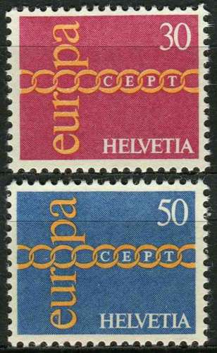 SUISSE 1971 NEUF** MNH N° 882 883 europa