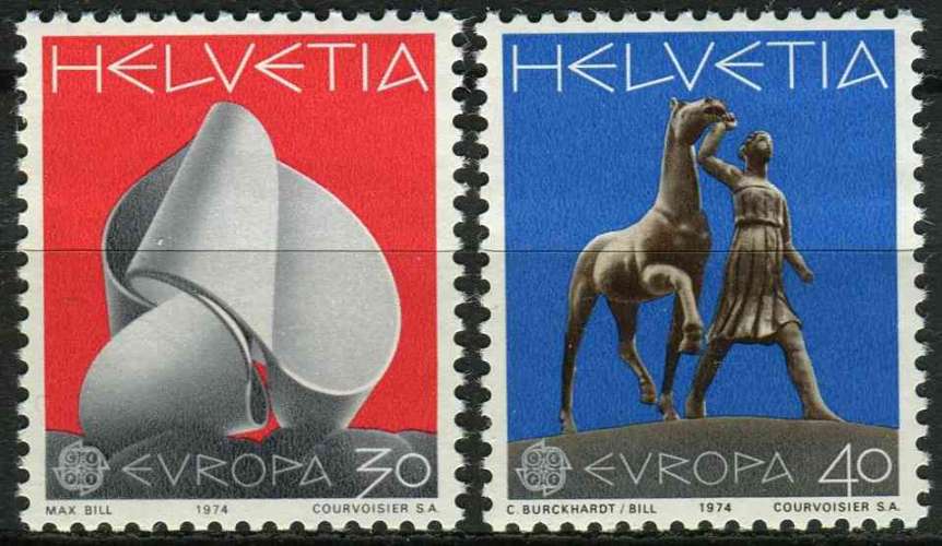 SUISSE 1974 NEUF** MNH N° 954 955 europa