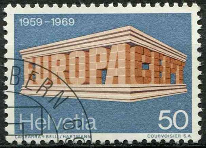 SUISSE 1969 OBLITERE N° 833 europa